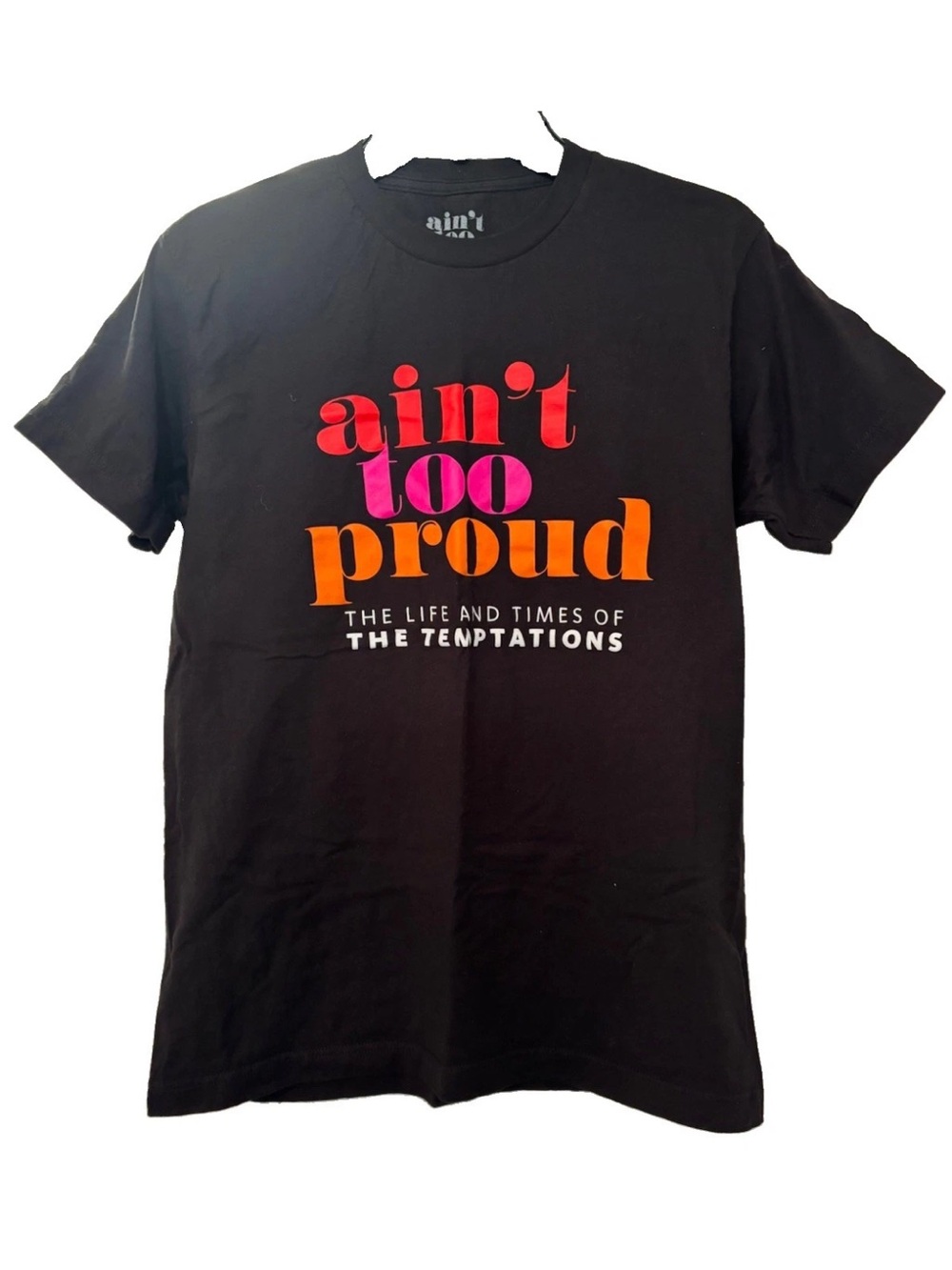 Ain't Too Proud The Temptations Graphic Cotton Tee - Black with Multicolor Print
